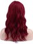 Dalgalı Kısa Perçemli Fiber Sentetik Peruk - Kızıl 5
