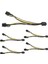 5 Adet Pcı-E 6-Pin - Çift 6 + 2-Pin Güç Splitter Kablosu Görüntü Kartı Pcıe Pcı Express 6pin - Çift 8pin Güç Kablosu (Yurt Dışından) 2