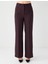 Acı Kahve Bol Kesim Bol Paça Normal Bel Dokuma Pantolon 4