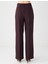 Acı Kahve Bol Kesim Bol Paça Normal Bel Dokuma Pantolon 5