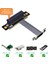 Pcı Express 4x - 1x Uzatma Kablosu 8 Gbps Pcı-E 1x - 4x Yükseltici Genişletici Çift Dikey 90 Derece Şerit Kablo, 10 cm (Yurt Dışından) 4