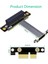 Pcı Express 4x - 1x Uzatma Kablosu 8 Gbps Pcı-E 1x - 4x Yükseltici Genişletici Çift Dikey 90 Derece Şerit Kablo, 10 cm (Yurt Dışından) 5