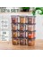 1022 12 Li Etiketli Kapaklı Dikdörtgen Gıda Erzak Bakliyat Saklama Kabı Seti - 1,3 Lt 2