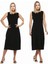 E2145 Dewberry Set Of Two Women Dresses-Siyah-Siyah 1