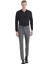 Gri Düz Dokuma Slim Fit Casual Pantolon 1