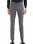 Gri Düz Dokuma Slim Fit Casual Pantolon 2