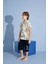 Erkek Çocuk Kaplan T-Shirt Bermuda Alt Penye Süprem Bisiklet Yaka Orta Kalın Pijama TAKIMI-3975 1