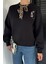 Fularlı Şardonlu Sweatshirt P-00019051 3
