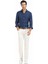Ekru Düz Dokuma Slim Fit Casual Pamuk Karışımlı Pantolon 2