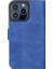 Apple iPhone 13 Pro Uyumlu Deri Cüzdanlı Kılıf Okyanus Mavi 3