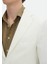Ekru Desenli Shirt Shoulder Slim Fit Pamuk Karışımlı Ceket 4