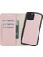 Apple iPhone 11 Pro Uyumlu Deri Cüzdanlı Kılıf Pembe 5