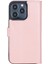 Apple iPhone 13 Pro Uyumlu Deri Cüzdanlı Kılıf Toz Pembe 3