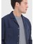 Lacivert Düz Slim Fit Pamuk Karışımlı Ceket 5
