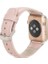 Apple Watch Uyumlu Deri Kordon 42-44-45MM Nu2 Pembe 2