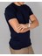 Erkek Lacivert Slim Fit Bisiklet Yaka T-Shirt 2