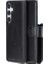 Samsung Galaxy S24 Uyumlu, Deri Cüzdanlı Kılıf, Parlak Siyah 2