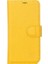Apple iPhone 13 Pro Uyumlu Deri Cüzdanlı Kılıf Limon Sarı 2