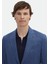 İndigo Desenli Zeroweight Slim Fit Pamuk Karışımlı Ceket 3