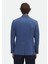 İndigo Desenli Zeroweight Slim Fit Pamuk Karışımlı Ceket 5