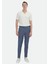 İndigo Düz Dokuma Regular Fit Casual Pamuk Karışımlı Pantolon 1