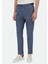 İndigo Düz Dokuma Regular Fit Casual Pamuk Karışımlı Pantolon 2