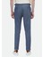 İndigo Düz Dokuma Regular Fit Casual Pamuk Karışımlı Pantolon 5