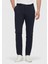 Lacivert Düz Örme Jogging Fit Casual Pantolon 2