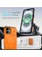 iPhone 16 Plus Için Manyetik Kılıf, Kayar Kamera Korumalı Çift Katmanlı Darbeye Dayanıklı Telefon Kılıfı, Ayarlanabilir Stand, Turuncu (Yurt Dışından) 3