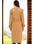 Z6737 Dewberry Bayan Trençkot-Koyu Camel 2