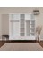 Slope 5 Kapaklı Mdf Ayaklı Tasarım Country Gardırop 4