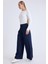 Pileli Geniş Paça Pantolon 1