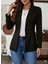 Kadın Uzun Kollu Yakalı Tek Düğmeli Süet Ceket 1