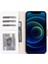 Apple iPhone 13 Pro Max Uyumlu Deri Cüzdanlı Kılıf F3 Beyaz 2
