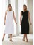 E2145 Dewberry Set Of Two Women Dresses-Siyah-Beyaz 1