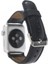 Apple Watch Uyumlu Deri Kordon 42-44-45MM Rst1 Siyah 2