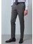 Gri Düz Kumaş Modern Fit Klasik %100 Yün Pantolon 2