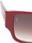 Gloria Red Brown Square Kırmızı Kare Bayan Güneş Gözlüğü 4