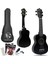 Nova UKS-21BK Gül Ağacı Siyah Soprano Ukulele (Eğitim Metodu Hediye) 1