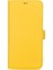 Apple iPhone 13 Pro Max Uyumlu Deri Cüzdanlı Kılıf Limon Sarı 2