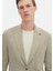 Haki Desenli Zeroweight Slim Fit Pamuk Karışımlı Ceket 4