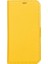 Apple iPhone 13 Pro Uyumlu Deri Cüzdanlı Kılıf Limon Sarı 2
