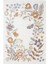 Cotto Cool CL006R Krem Çiçek Desenli Modern Halı Şık Akrilik Kaymaz Taban Kolay Temizlenebilir 2