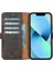 Apple iPhone 13 Pro Max Uyumlu Deri Cüzdanlı Kılıf Acı Kahve 5