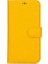 Apple iPhone 15 Plus Uyumlu Deri Cüzdanlı Kılıf Mwwn FL12 Sarı 4