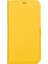 Apple iPhone 13 Uyumlu Deri Cüzdanlı Kılıf Limon Sarı 2