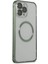 iPhone 13 Pro Max Metal Bumper Magneticsafe Kapak - YEŞIL-(5796) 2