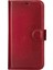 Apple iPhone 15 Plus Uyumlu Deri Cüzdanlı Kılıf Mwwn V4EF Kırmızı 4