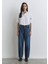 Leıla Kadın Denim Pantolon Normal Bel Klasik Kesim Modern Stil 4 Cep 5