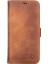 Apple iPhone 13 Pro Uyumlu Deri Cüzdanlı Kılıf Karamel 2